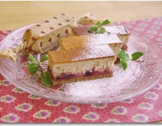 ベリーとチョコレートのスティックチーズケーキ